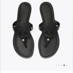 Tory Burch Leather Black Miller sandals
